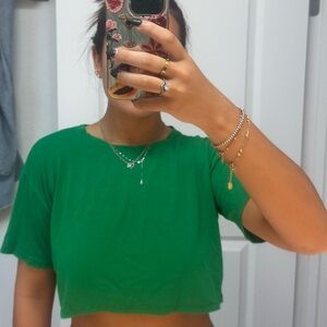 Green lucky Women's Crop Top